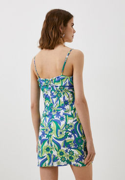 Приталенное платье с цветочным принтом - Incity фото 10