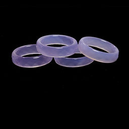 Кольцо из камня Сиреневый агат для привлечения счастья размеры 16-19мм