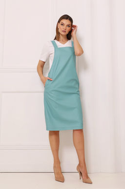 Сарафан из экокожи - Looklikecat фото 2