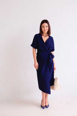 Martichelli Платье в глубоком синем  фото 10