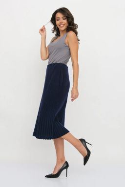 ЗЛАТА Юбка И 001 дл/т.синий