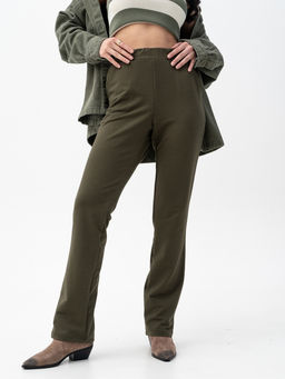 Брюки футер 2-х нитка,хаки - Binita фото 5