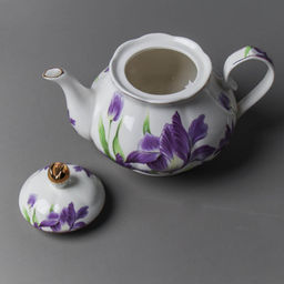 Чайник заварочный 800 мл / GF3-TP /уп 18/ костяной Ирисы - Галеонтрейд фото 10