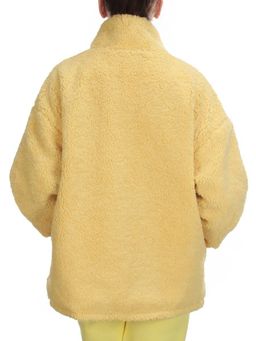 2568 YELLOW Кофта плюшевая женская Тедди на синтепоне (50 гр. синтепон) - Fashion фото 6