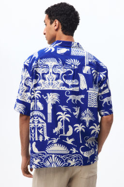 Camisa resort estampada Relaxed Fit - H&m фото 6