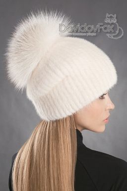 Шапка Буратино норка жемчуг