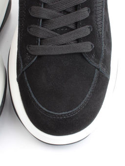 05-A9000-4 BLACK Кроссовки женские (натуральная замша)