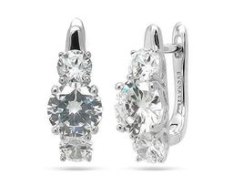 Серьги из серебра куб.циркон., МЦВ172