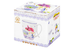 Кружка 300 мл 11*8,3*9,5 см "Лаванда" фарфор NEW BONE CHINA