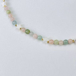 Бусы детские из Берилла микс и Перламутра 35 см +