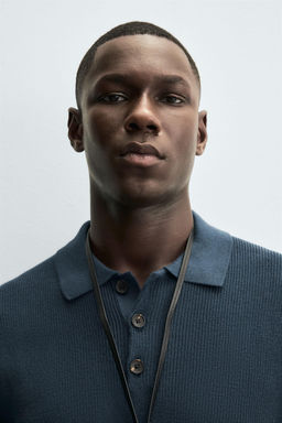 PURL KNIT POLO SHIRT - Zara фото 5