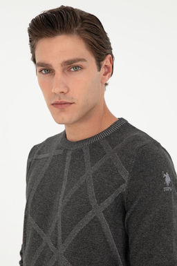 Мужской свитер антрацитового меланжа - U.s. polo assn фото 2