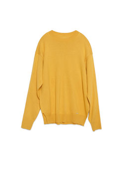 CONTE Свободный джемпер из пряжи с хлопком и модалом LDK 100 dark goldenrod