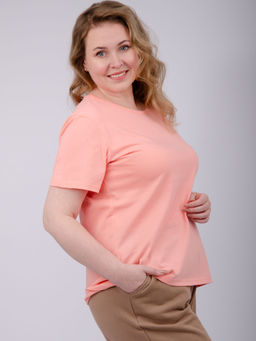 Футболка "Карусель" персик, трикотаж