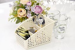 Органайзер 18*13,5*12 см Лофт слоновая кость с перегородками широкий (модель - 6720/26) - Elan gallery фото 10