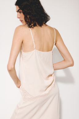 Top de tirantes finos con ribetes de encaje - H&m фото 5