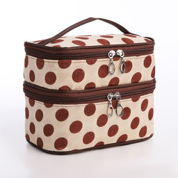 Косметичка, 2 отдела на молниях, цвет бежевый/коричневый - Simaland фото 6