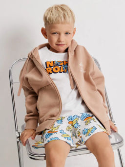 ACOOLA / Набор детский для мальчиков ((1)майка и (2)шорты) Hercules молочный принт фото 6