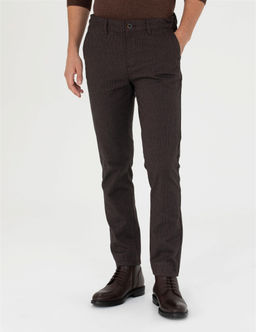 Kahverengi Slim Fit Kanvas Pantolon - Pierre cardin фото 2