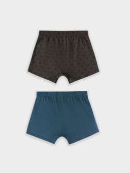 Трусы мужские шорты мультипак (2 шт.) в синем и коричневом цвете с мечами мечи на коричневом +темный сланец 411152-2 - Mark formelle фото 6