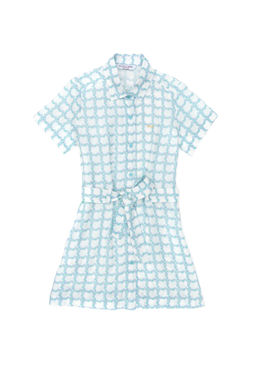 U. S. Polo Assn Тканое платье зеленого цвета с короткими рукавами для девочек - U.s. polo assn фото 8