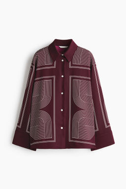 Camisa oversize de sarga