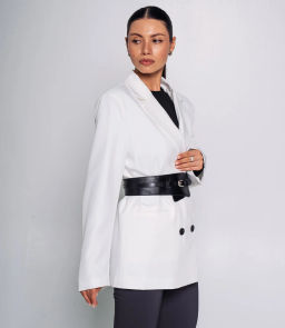 Пиджак #КТ9708, белый