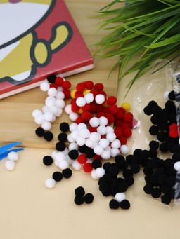 Картина из помпонов на подрамнике Draw Me! Cheerful fox, (20 х 20 см)