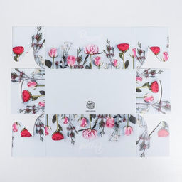 Цена за 5 шт. Коробка для капкейков, кондитерская упаковка, 2 ячейки Present, 16?8?7.5 см