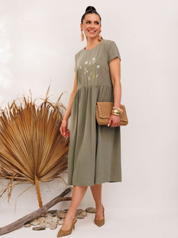 Платье Galean Style 965 хаки
