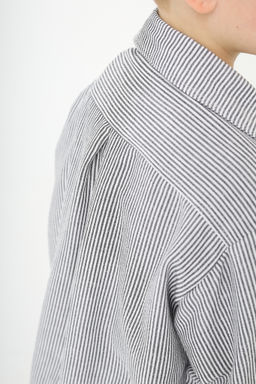 Рубашка в полоску Лен, черная - Inzibe фото 11