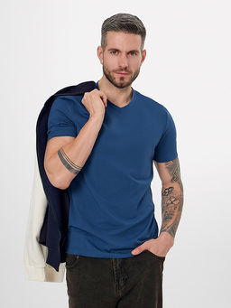 Футболка мужская синяя - Mark formelle фото 5