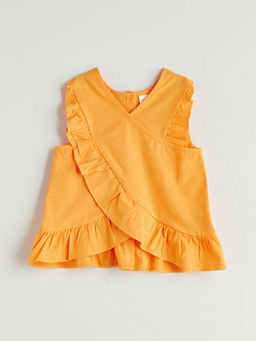 Bisiklet Yaka Basic K?z ?ocuk Bluz ve ?ort 2li