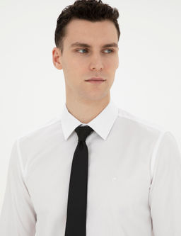 Beyaz Slim Fit Uzun Kollu Basic G_mlek - Pierre cardin фото 9