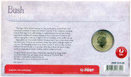 Монета 1 доллар 2011 года Австралия Детеныши диких животных  Сахарная летяга (в конверте с почтовой маркой)