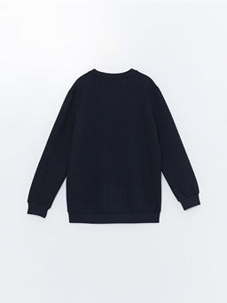 Bisiklet Yaka Uzun Kollu Erkek Sweatshirt - Waikiki фото 2