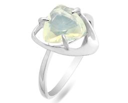Кольцо из серебра лунный камень, КП78