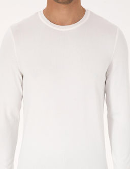 Ekru Slim Fit Bisiklet Yaka Triko Kazak - Pierre cardin фото 6