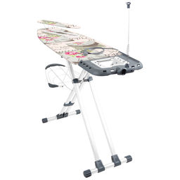 Доска гладильная "Валенсия 1"(металл;123х46см;h до 1м;подст.п/утюг;подрукав.;полка д/белья; удл.)НВ1