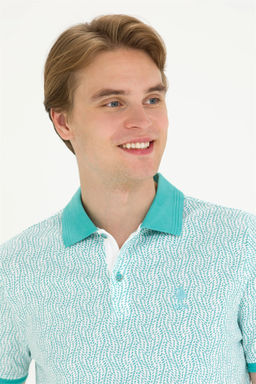 Мужская мятная футболка-поло Неожиданная скидка в корзине - U.s. polo assn фото 4