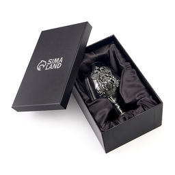 Бокал для коньяка Герб, 550 мл, стекло, серебристый