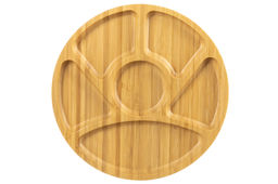 Менажница бамбуковая 25,5*25,5*1,8 см 6 секций - Elan gallery фото 4