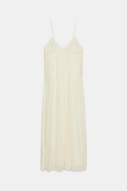 VESTIDO LENCERO BORDADOS / Crudo - Zara фото 7