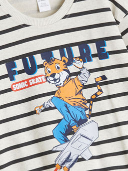 Bisiklet Yaka Erkek ?ocuk Sweatshirt