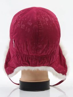 D101 CRIMSON Шапка-ушанка детская (100% полиэстер, 100% хлопок)