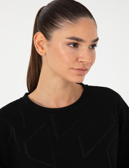 Siyah Oversize Sweatshirt - Pierre cardin фото 2