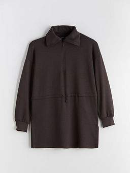 Dik Yaka Kad?n Sweatshirt Tunik