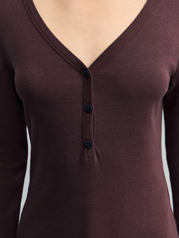 Лонгслив с застежкой на груди / Zarina  фото 6