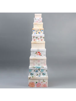 Набор коробок 10 в 1, упаковка подарочная, Шебби, 10?10?6?28?28?15 см