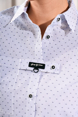 Рубашка LISSANA 5037 белый синий